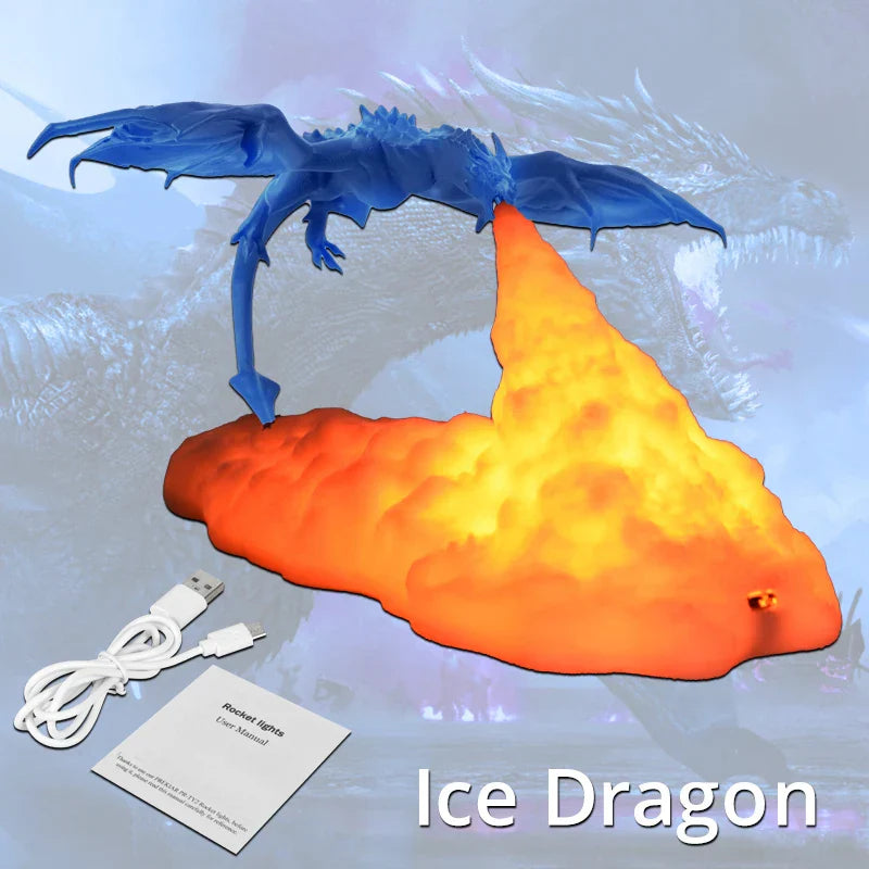Eldsprutande Draklampa