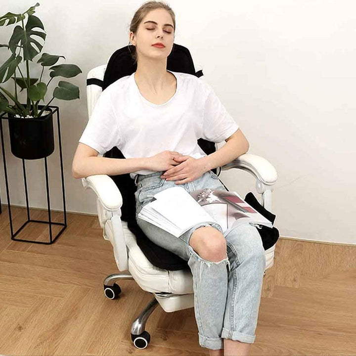 8-läges massagestolspad med uppvärmd nackkudde för bil och hem