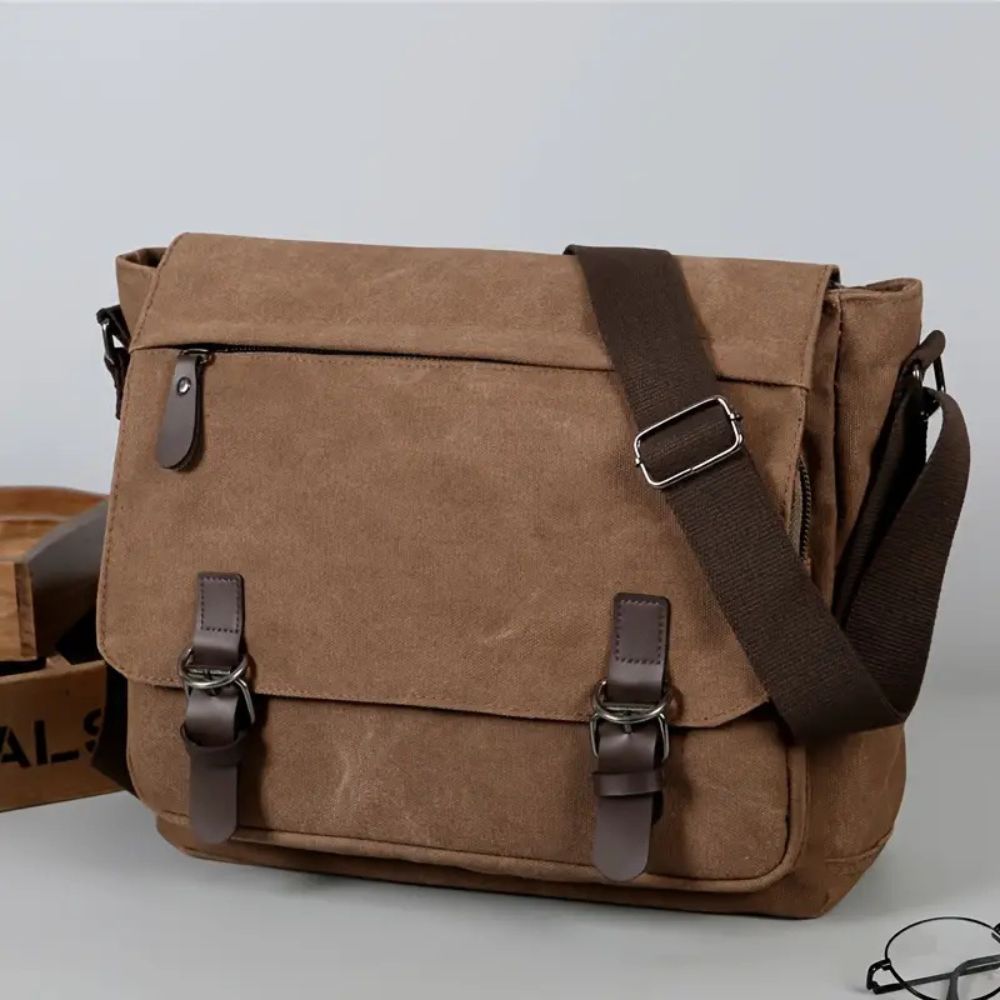 Herr Canvas Satchel Messenger Sling Bag