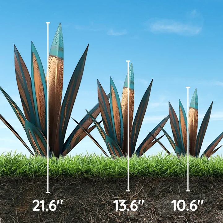 Agave Americana Metall Dekorativ Växt