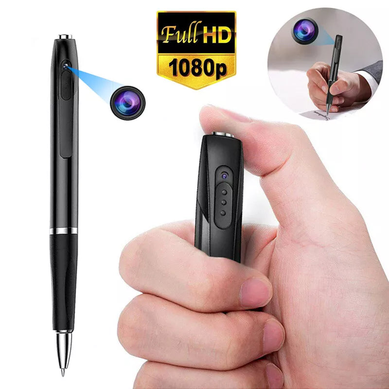 Mini Kamera Penna Pocket Digital Röst Video Inspelare för Affärskonferens 1080P Bärbar Kropp Mikro Kamera Säkerhetskameror