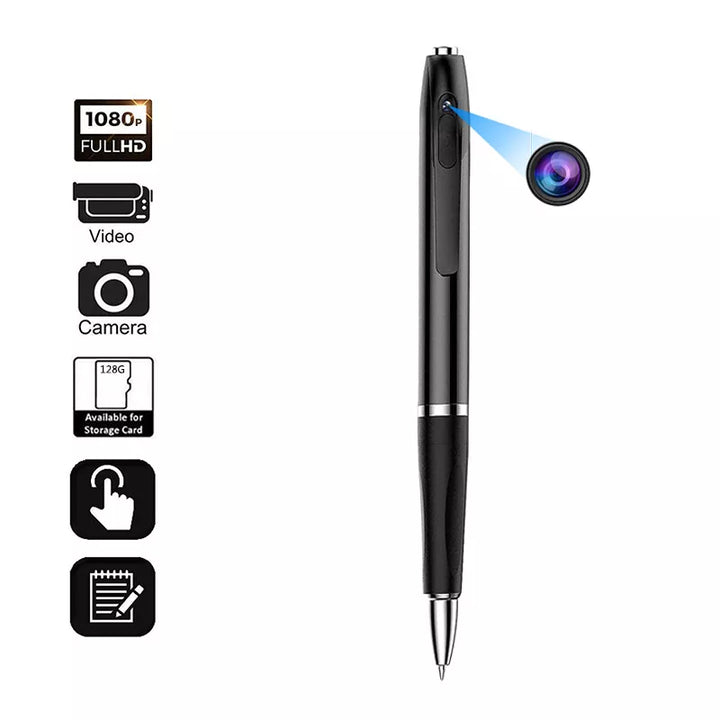 Mini Kamera Penna Pocket Digital Röst Video Inspelare för Affärskonferens 1080P Bärbar Kropp Mikro Kamera Säkerhetskameror