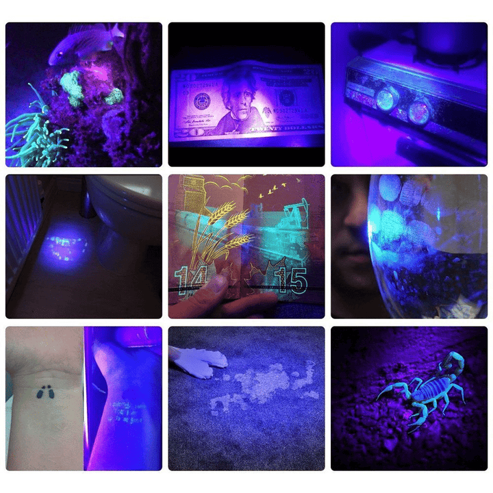 Kraftfull 21 LED fick UV-lampa