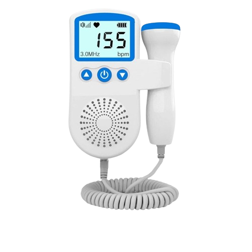 Fetal Doppler Hjärtfrekvensmonitor Hemma Graviditet Baby Fetal Hjärtfrekvens Ljuddetektor