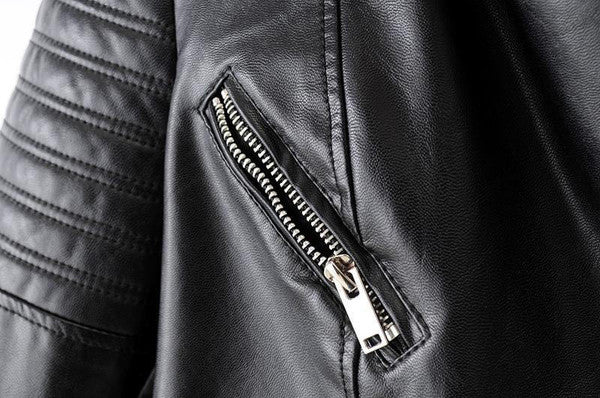 Läder Bikerjacka