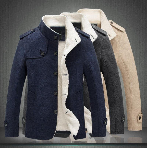 Klassisk Ull Trench Coat