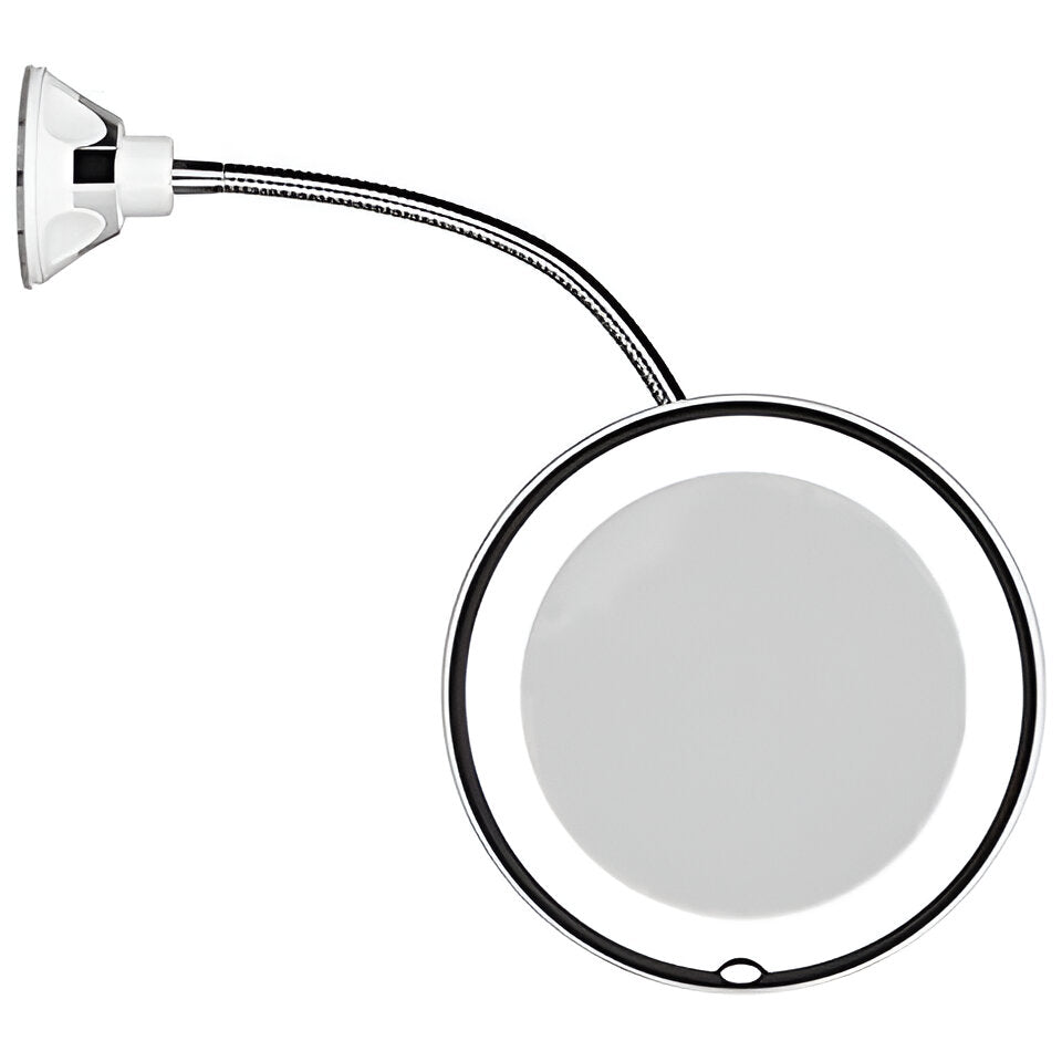 10X LED-spegel med sugkopp