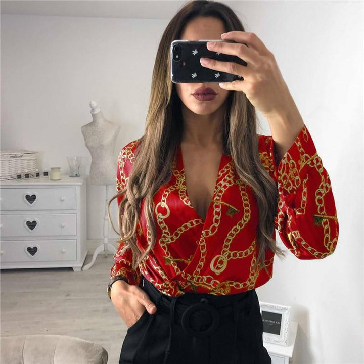 Vintage Tryckt Bodysuit