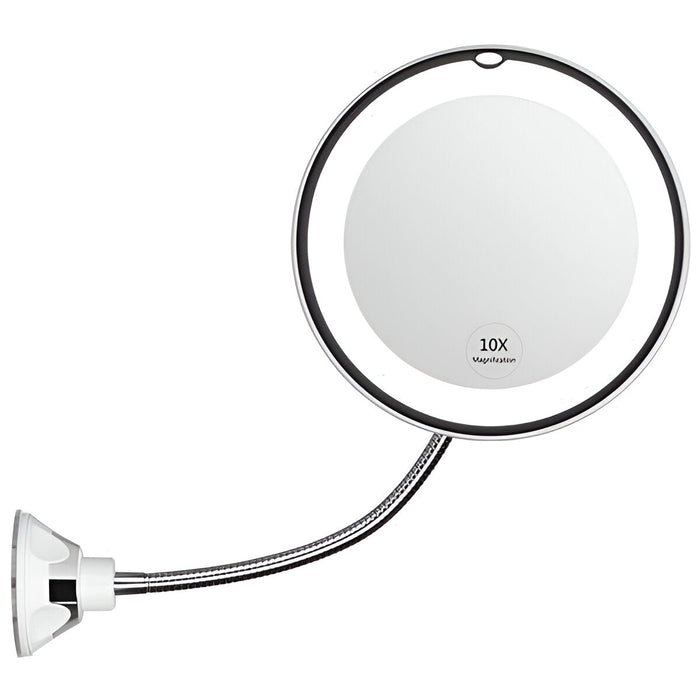 10X LED-spegel med sugkopp