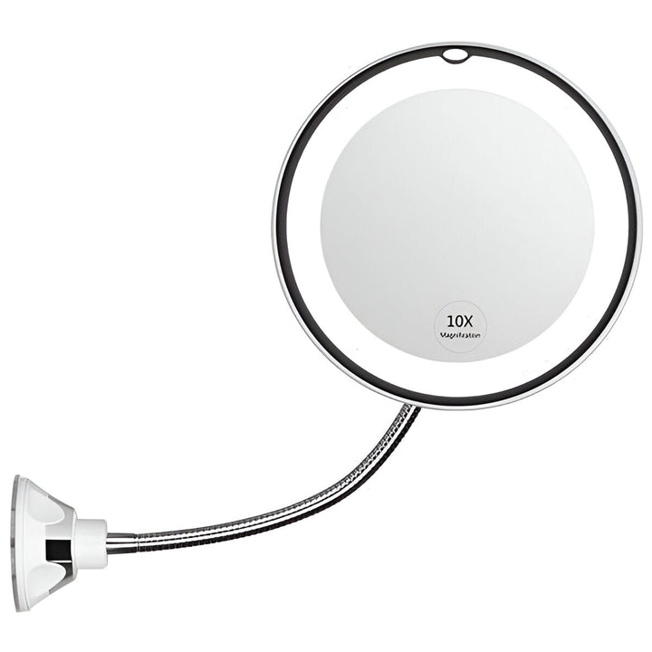 10X LED-spegel med sugkopp