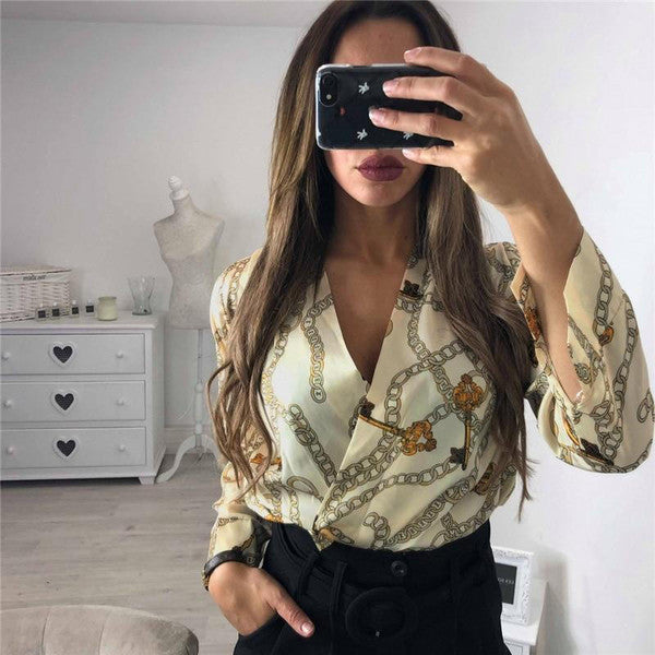 Vintage Tryckt Bodysuit