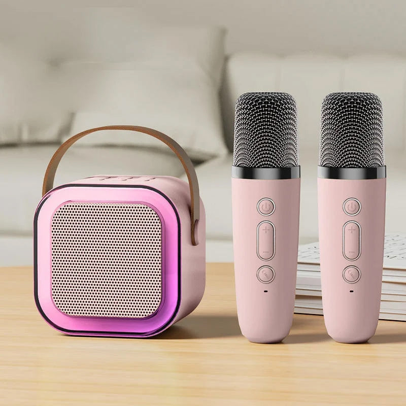 Mini Karaoke Maskin Med Trådlös Mikrofon