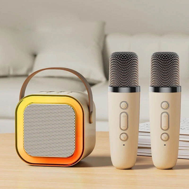 Mini Karaoke Maskin Med Trådlös Mikrofon