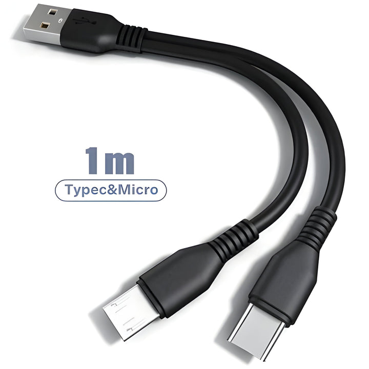 2 i 1 Laddningskabel Multi USB-port
