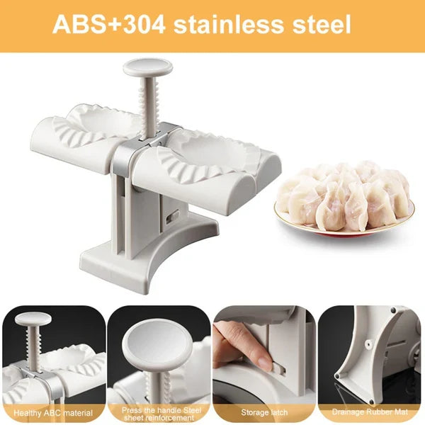 Dubbelhuvud automatisk dumplingsform