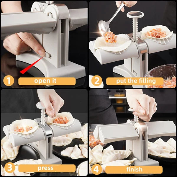 Dubbelhuvud automatisk dumplingsform