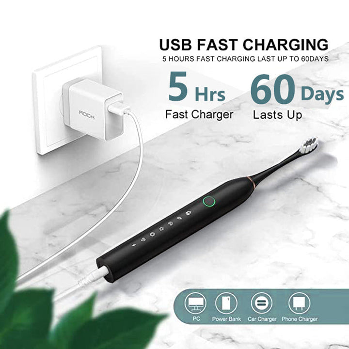 Uppladdningsbar Ultrasonic Elektrisk Tandborste
