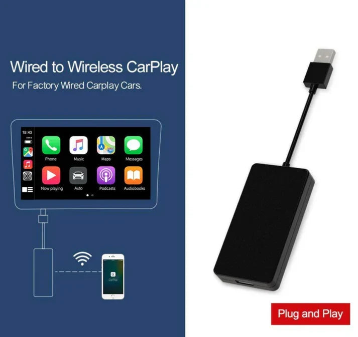 Carplay &amp; Android Auto-adapter - Lämplig för alla bilmärken