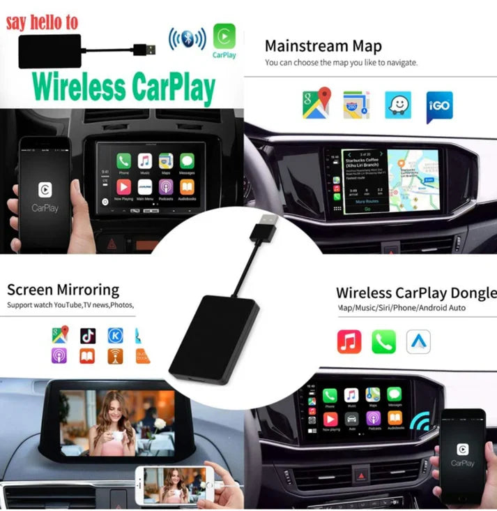 Carplay &amp; Android Auto-adapter - Lämplig för alla bilmärken