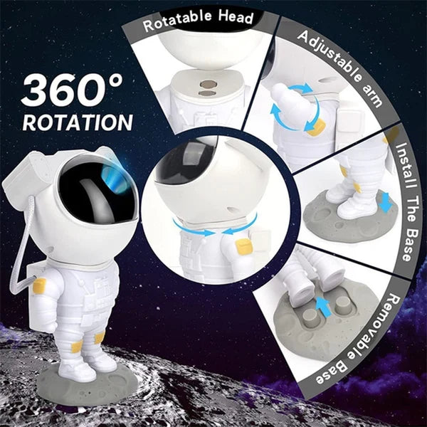 Astronaut Stjärn Galax-projektor
