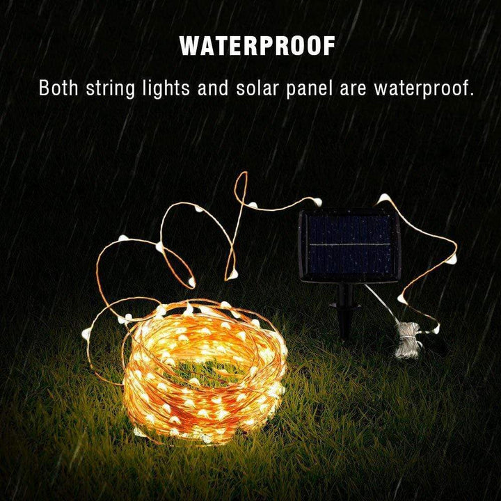 String Solarlampor Utomhus (Klar Sladd)