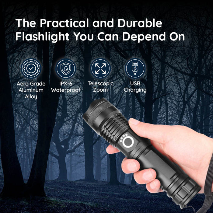 USB Kraftfull Ficklampa