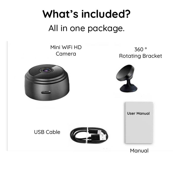Mini Kamera WiFi HD 1080P Nattvision