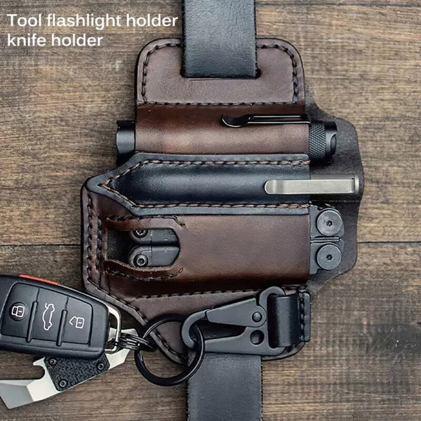 Taktisk Multi Tool Bälte Läderväska