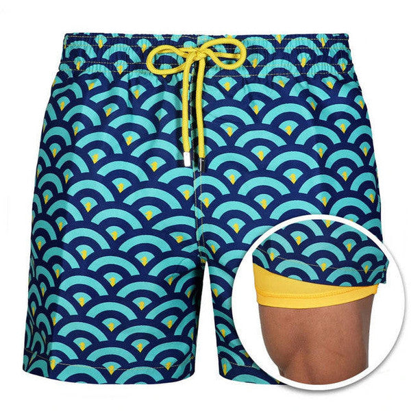 Badshorts med foder