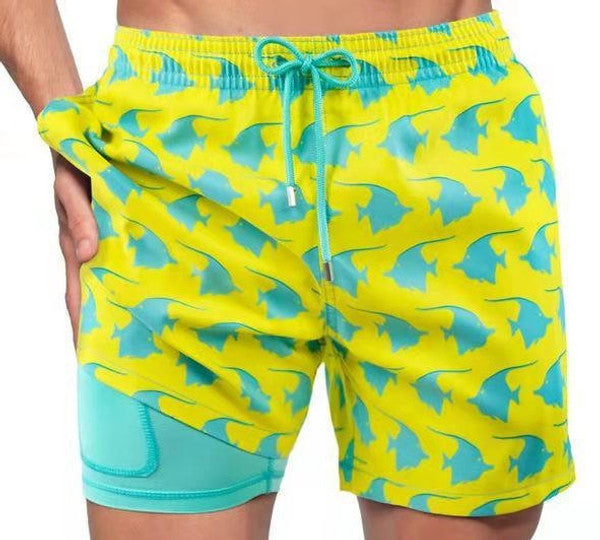 Badshorts med foder