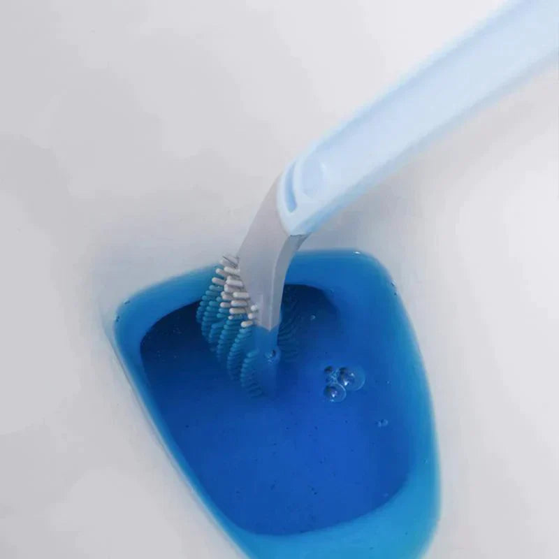 Hygienisk Silikon Toalettborste Med Väggmontering
