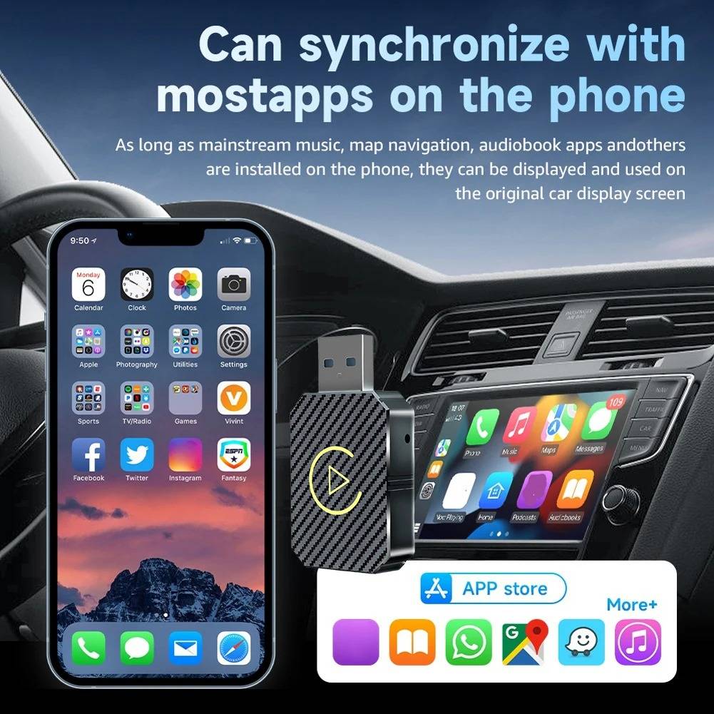 Trådlösa CarPlay-adaptrar