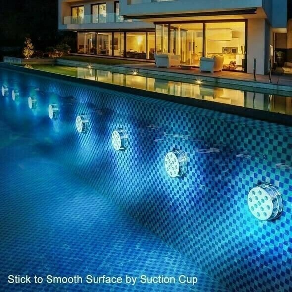 Nedsänkbara LED Pool Lampor 10 Lampor