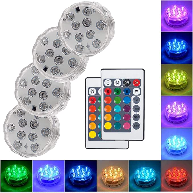 Nedsänkbara LED Pool Lampor 10 Lampor