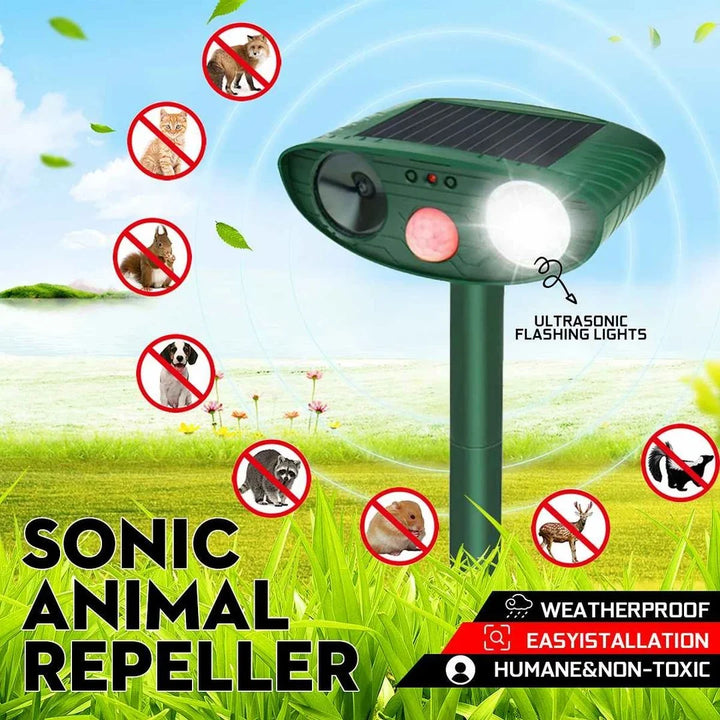 Ultraljud Chipmunk Avvisare - Solenergi - Bli av med chipmunks på 48 timmar