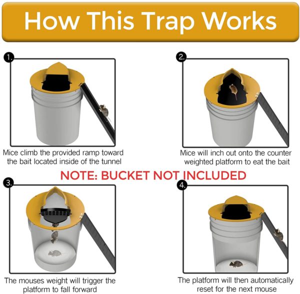 Premium Bucket Lock Musfälla