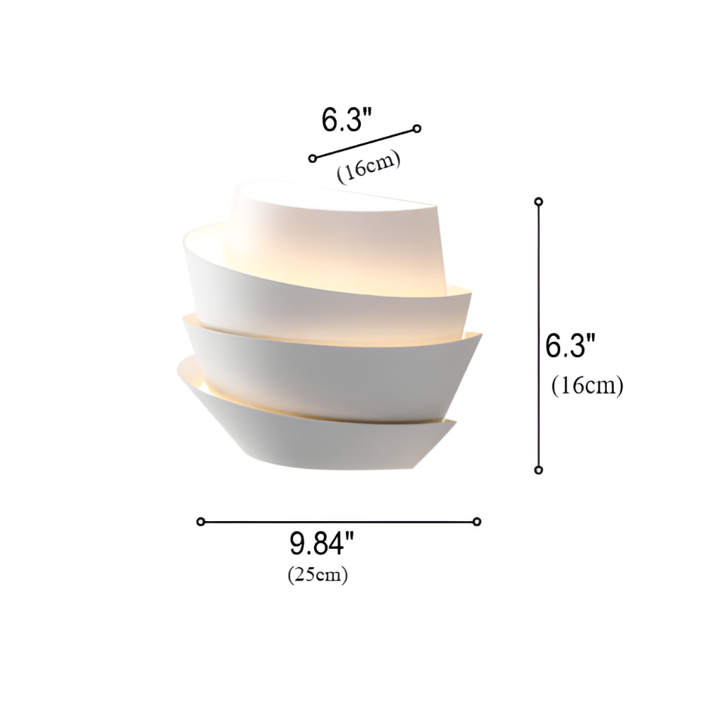 Modern skandinavisk vägglampa med dubbel spotlight