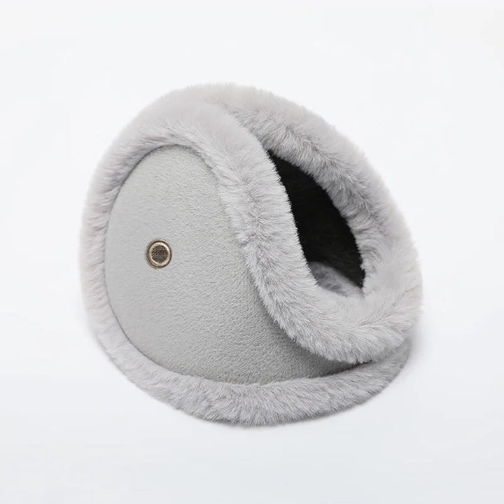 Plush vinteröronmuffar med öronpropp