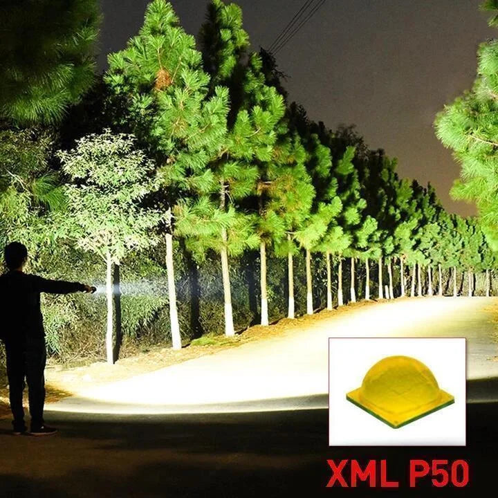90000 Lumen Xhp50.2 Mest kraftfulla ficklampa