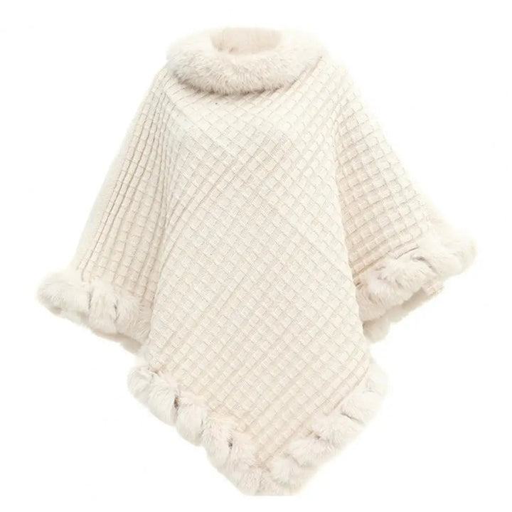 Faux Fur Sjalar Cloak för Kvinnor