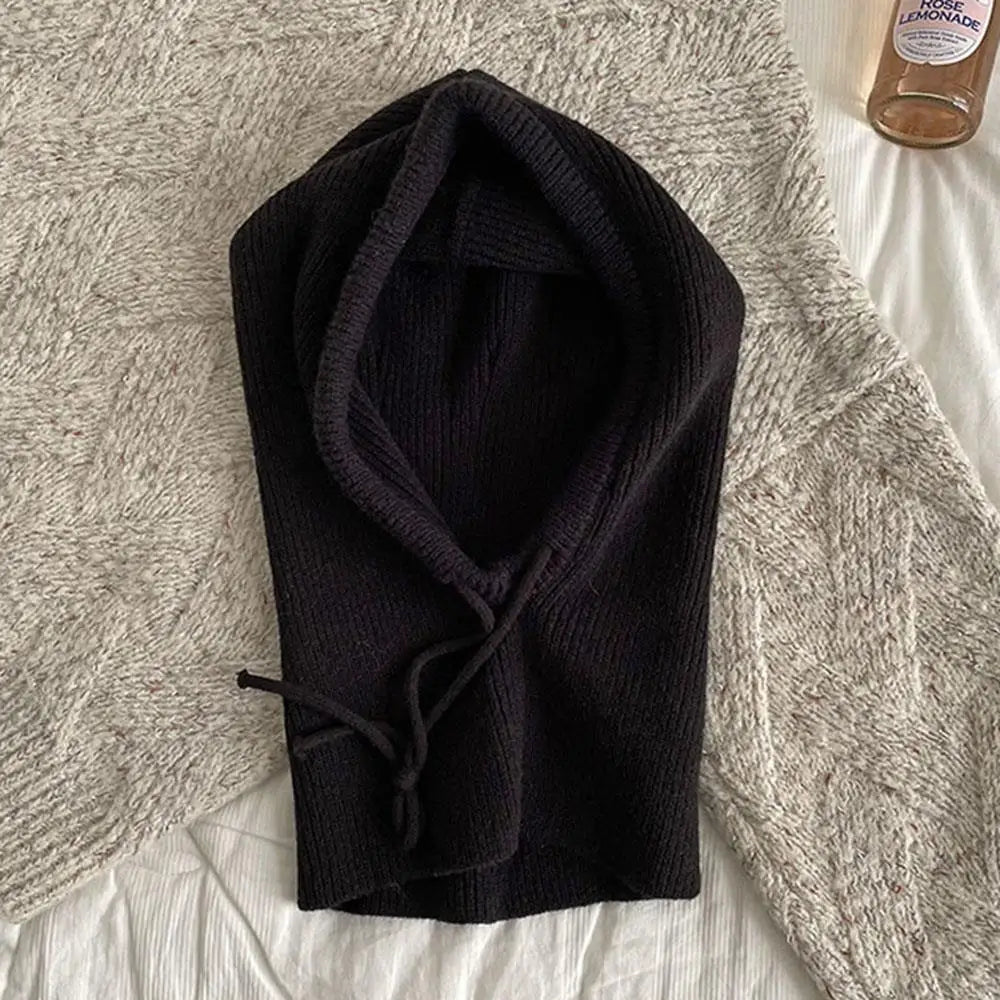 Stickad Huva Balaclava Hatt Halsvärmare