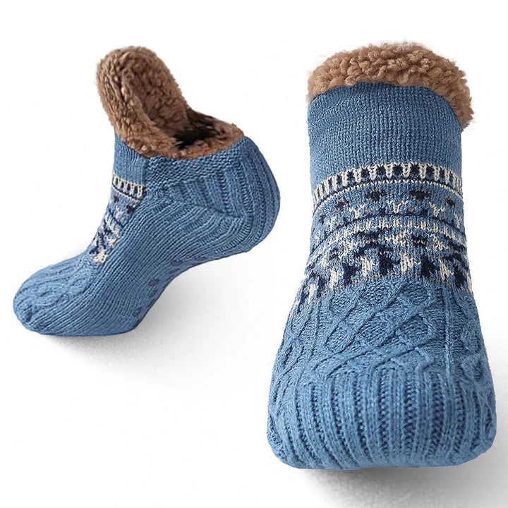 Snö-mönster Varm Socken för Vintern