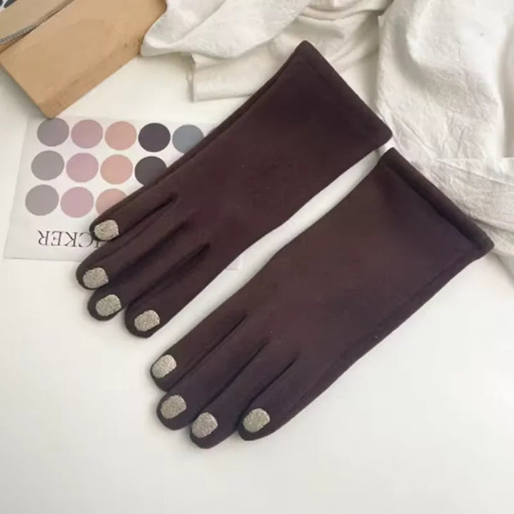Touch Screen Vinterhandskar med Nagellack Design