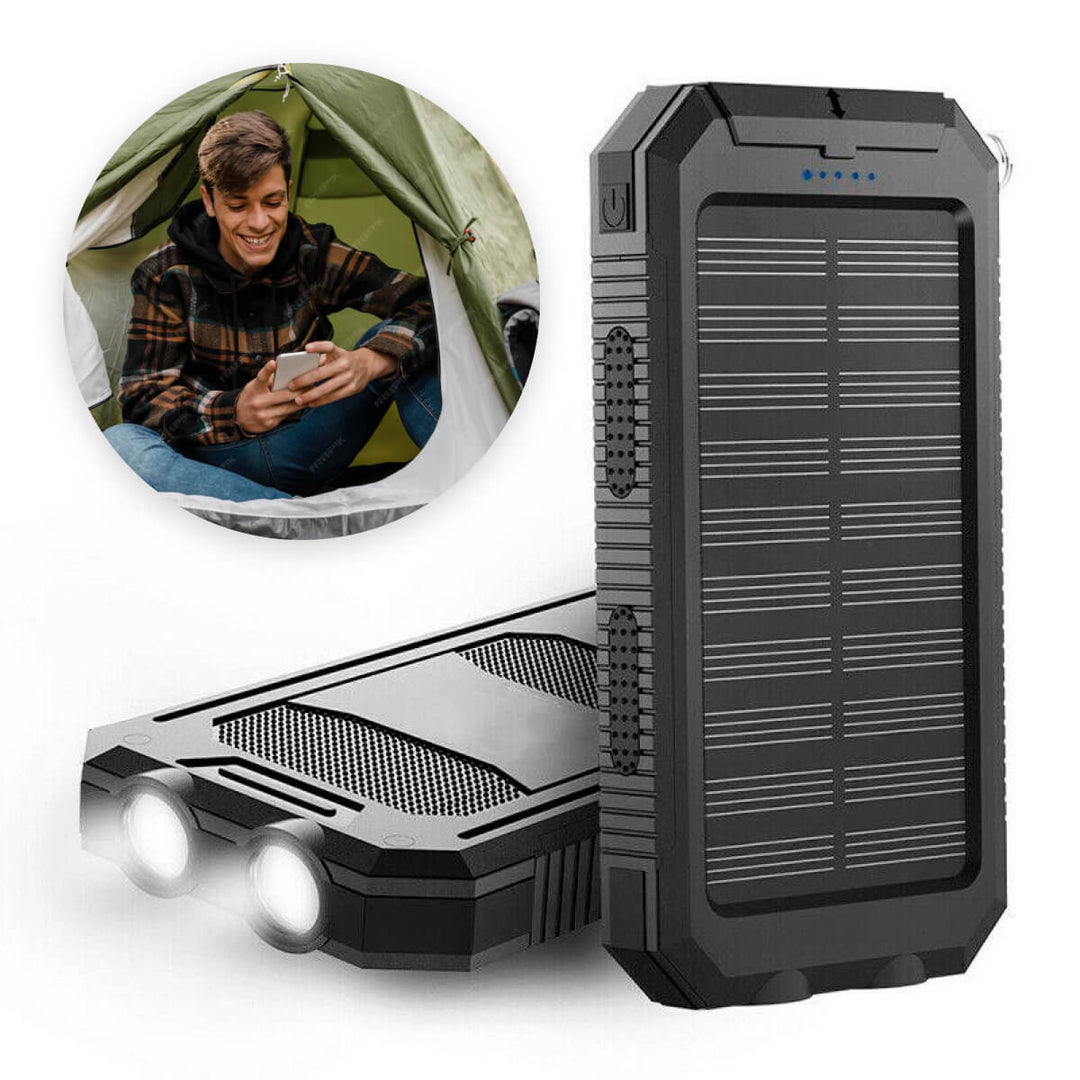 500000 MAH Solkraftladdare, Vattentålig Power Bank, Extern