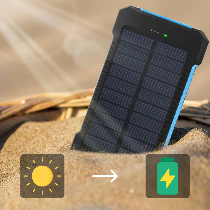 500000 MAH Solkraftladdare, Vattentålig Power Bank, Extern
