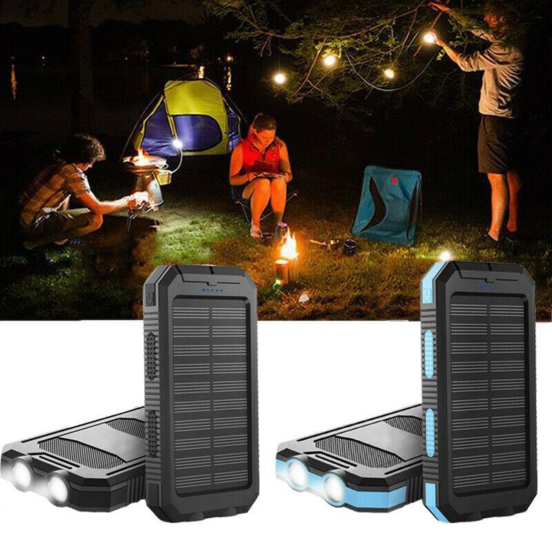 500000 MAH Solkraftladdare, Vattentålig Power Bank, Extern
