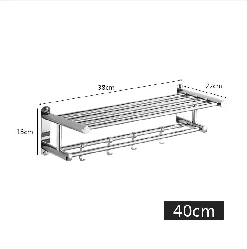 Utrymmessparande väggställ med modern minimalistisk design för badrum och kök