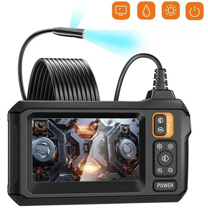 Industriell Endoskop Inspektionskamera – 1080p HD med 4,3-tums Display Justerbar Linse