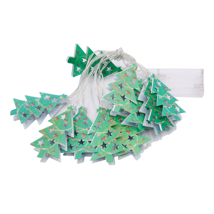 Ljusslinga med julmotiv – tomte, ren eller snögubbe, batteri/USB