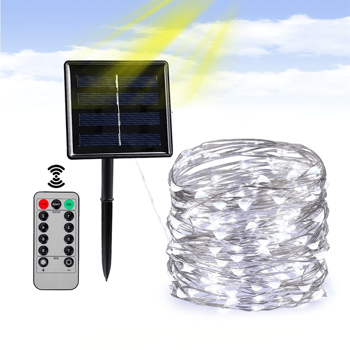 String Solarlampor Utomhus (Klar Sladd)
